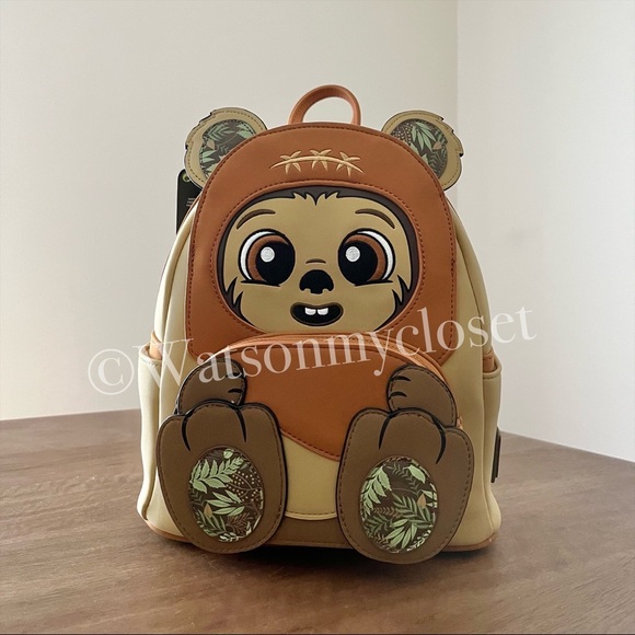 Loungefly x Star Wars Ewok Backpack & Wallet - Picture 8 of 10